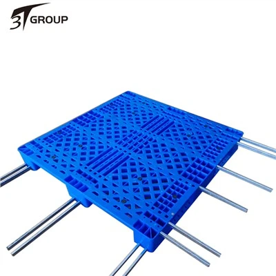 Pallet rinforzato con tubo d'acciaio