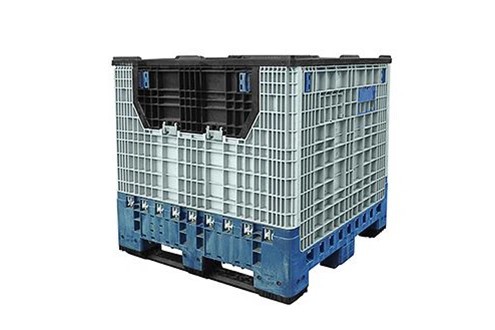 Collapsible Bulk Container With Drop Doors 1 Collapsible Bulk Container With Drop Doors 1