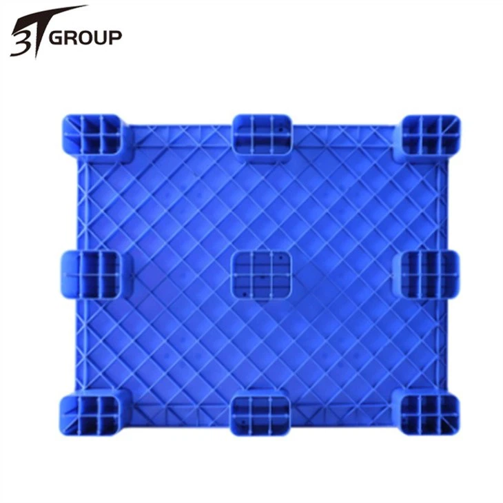 China 9 legs flat plastic pallet